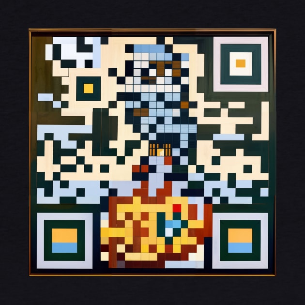 RickRoll QR Code Abstract Block Painting by ravel.live